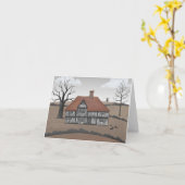 Old Crow Manor Karte (Gelbe Blume)