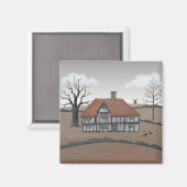 Old Crow Manor Magnet (Vorderseite/Rückseite)