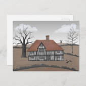 Old Crow Manor Postkarte (Vorne/Hinten)