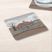 Old Crow Manor Rechteckiger Pappuntersetzer (angewinkelt)