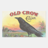 Old Crow Rechteckiger Aufkleber (Vorderseite)