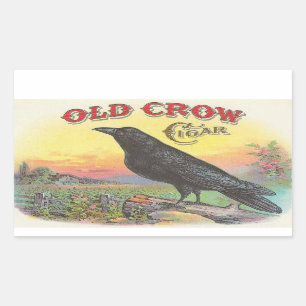 Old Crow Rechteckiger Aufkleber