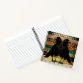 Old Damask Crows SpiralNotebook Notizblock (Innenseite)