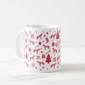 Old Danish Pointer Christmas Design Kaffeetasse (Vorderseite Links)