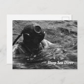 Old Deep Sea Diving Helm Postkarte (Vorne/Hinten)
