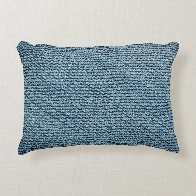Old denim fabric background texture. abstract, anc dekokissen (Vorderseite)