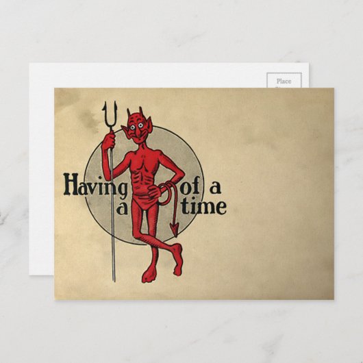 Old Devil Postcard Postkarte (Vorne/Hinten)