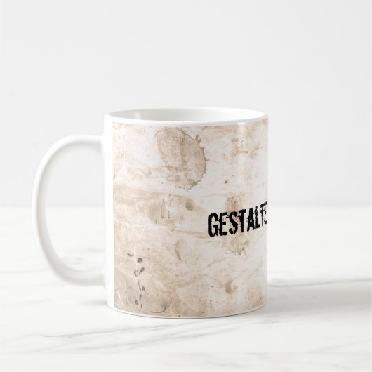 Old Dirty Background Kaffeetasse (Links)