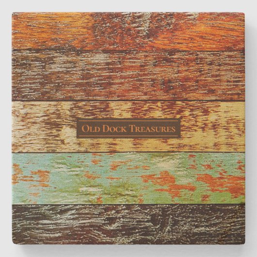 Old Dock Treasures Coasters Steinuntersetzer (Vorderseite)