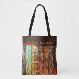 Old Dock Treasures Tote Bag. Sea-worn style. Tasche