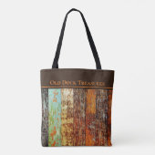 Old Dock Treasures Tote Bag. Sea-worn style. Tasche (Rückseite)