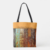 Old Dock Treasures Tote Bag. Sea-worn style. Tasche (Rückseite)