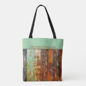 Old Dock Treasures Tote Bag. Sea-worn style. Tasche (Rückseite)