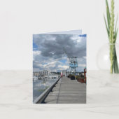 Old Dockside Crane Karte (Vorderseite)