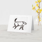 Old Dog Karte (Gelbe Blume)