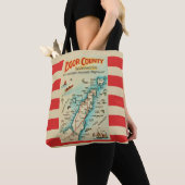 Old Door County Map Shoulder Tote Tasche (Von Nahem)