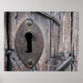 Old Door Keyhole Poster (Vorne)