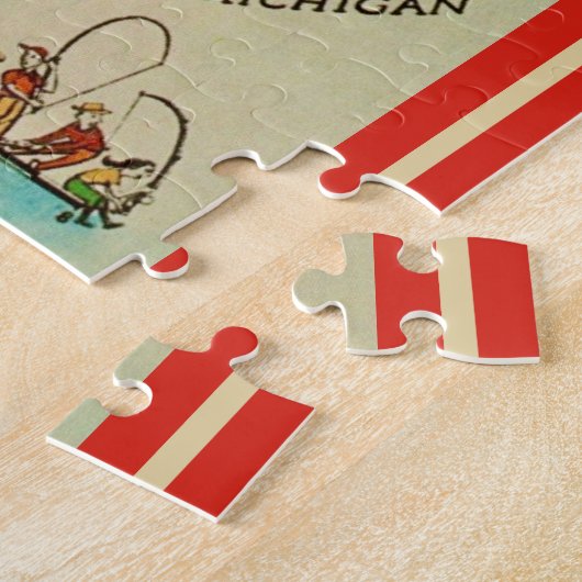 Old Door Landkreis Fishing Map Puzzle (Seite)