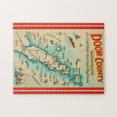 Old Door Landkreis Fishing Map Puzzle (Horizontal)