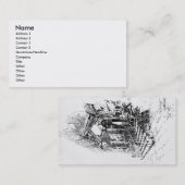 Old Doorway, Lamb Court Print Business Cards Visitenkarte (Vorne/Hinten)