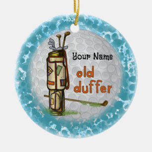 Old Duffer Golf Keramik Ornament