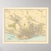 Old Dundee Scotland Map (1912)  Poster (Vorne)