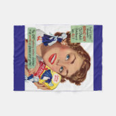 Old Dutch Cleanser Lady Fleecedecke (Vorderseite (Horizontal))