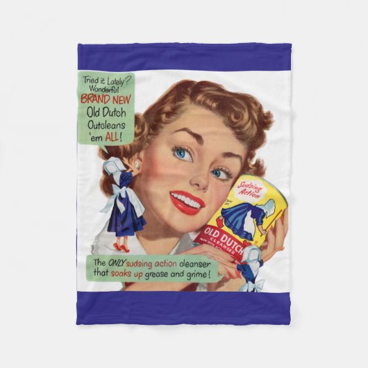 Old Dutch Cleanser Lady Fleecedecke (Vorderseite)