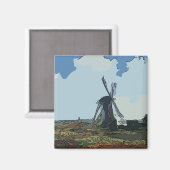 Old Dutch Windmill Magnet (Vorderseite/Rückseite)