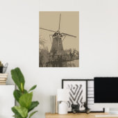 Old Dutch Windmill Poster (Heimbüro)
