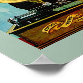 Old Edison Phonograph Cylinder Record Player Ad Poster (Ecke)