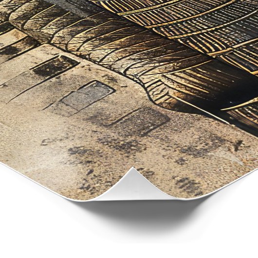 Old Egypt Pharaoh Dream Poster (Ecke)