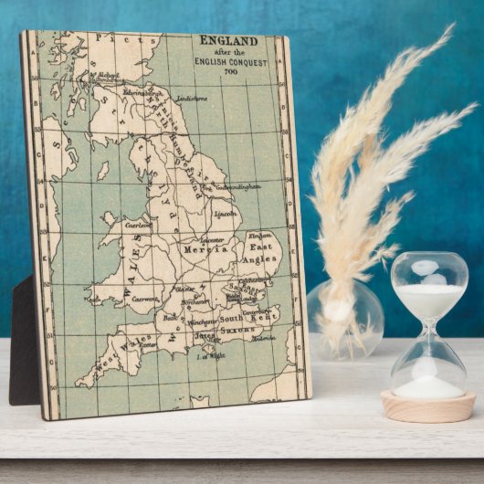 Old England Map Fotoplatte (Seite)