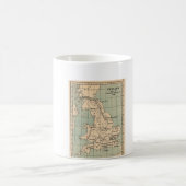 Old England Map Kaffeetasse (Mittel)