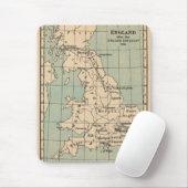 Old England Map Mousepad (Mit Mouse)