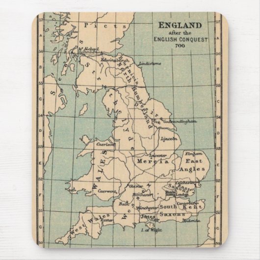Old England Map Mousepad (Vorne)