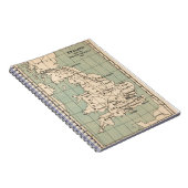 Old England Map Notizblock (Rechte Seite)