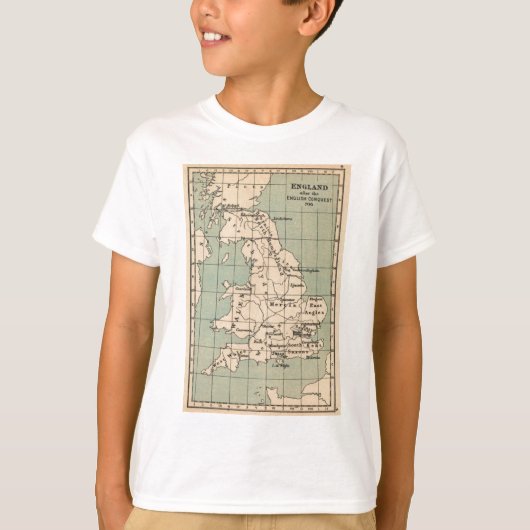 Old England Map T-Shirt (Vorderseite)