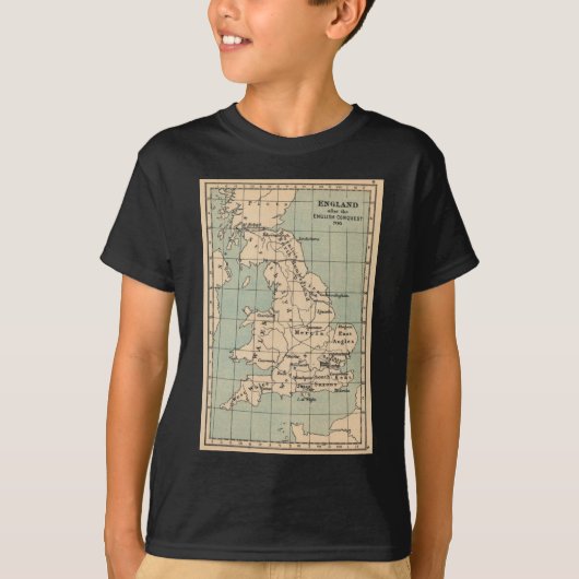 Old England Map T-Shirt (Vorderseite)