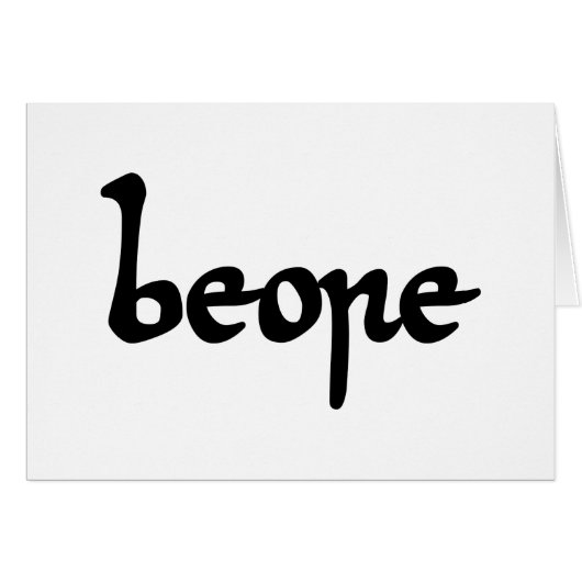 Old English Beer Grußkarte (Vorderseite (Horizontal))