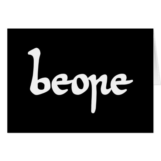 Old English Beer Grußkarte (Vorderseite (Horizontal))