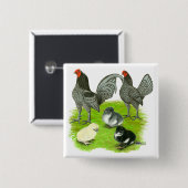 Old English Blue Game Family Button (Vorne & Hinten)