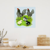 Old English Blue Game Family Poster (Küche)