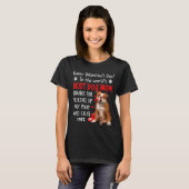 Old English Bulldog Dog Mom Valentines Day Fu T-Shirt (Vorne ganz)