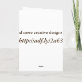 Old English Country Hütte Grußkarten Karte (Rückseite)