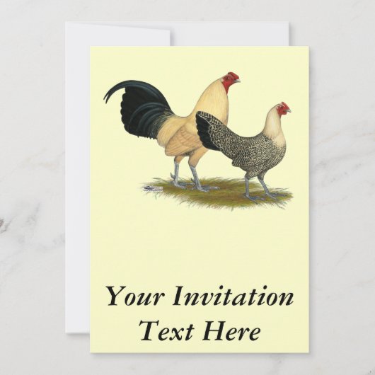 Old English Cream Buttercups Einladung (Vorderseite)