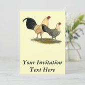 Old English Cream Buttercups Einladung (Stehend Vorderseite)