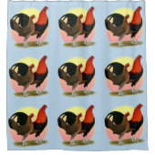 Old English Game Bantam: BB Red Duschvorhang (Vorderseite)