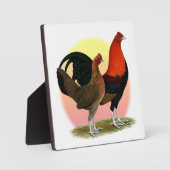 Old English Game Bantam: BB Red Fotoplatte (Vorderseite)