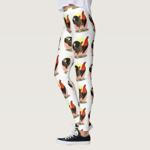 Old English Game Bantam: BB Red Leggings